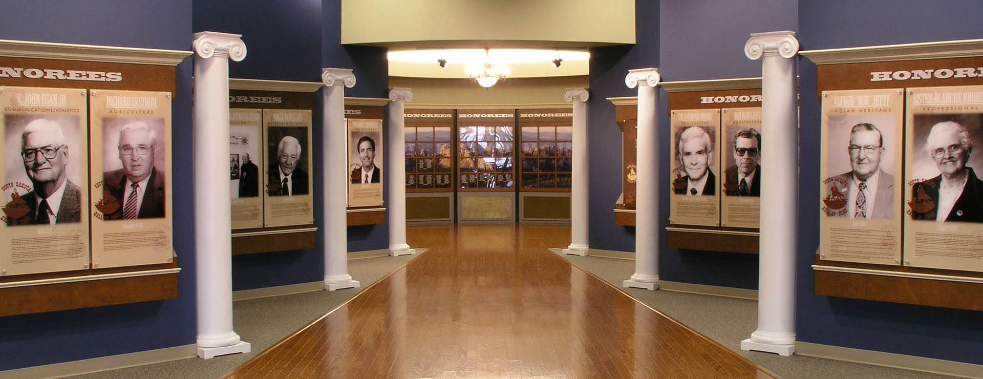 Interior photo of the South Dakota Hall of Fame.