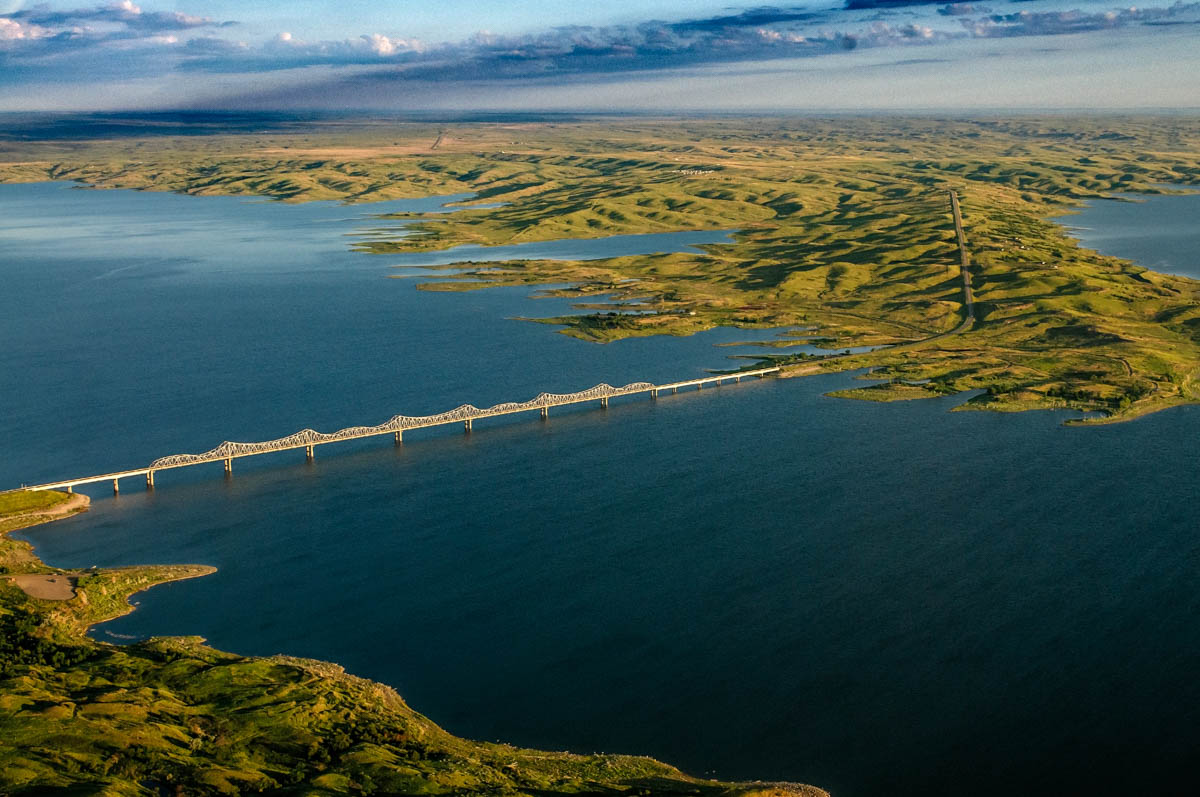 Aerial view of Missouri River