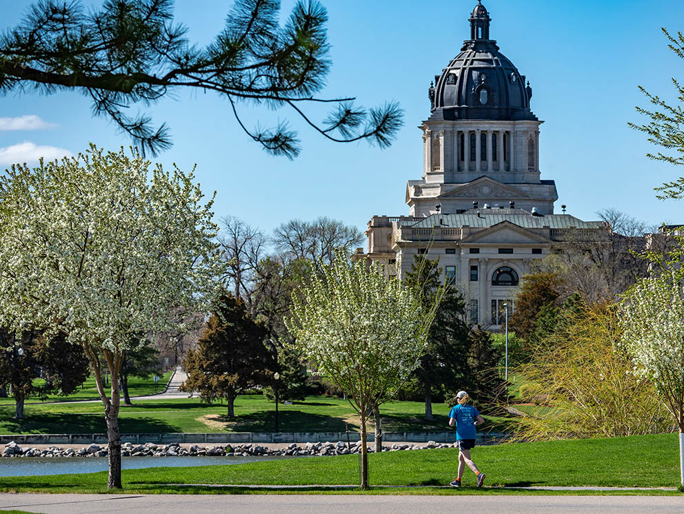 The Capitol Building.