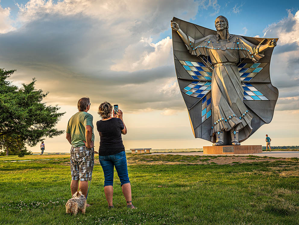 The 'Dignity' Stature in Chamberlain, South Dakota.